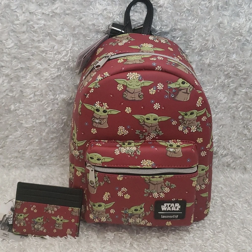Loungefly Star Wars The Child Mandalorian mini backpack and cardholder